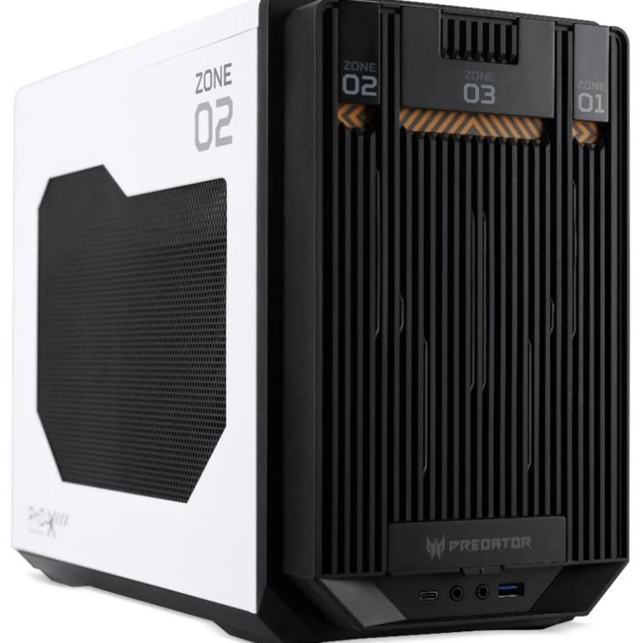 Acer Predator MI900 Orion X Design ITX Tower ohne Netzteil weiss/schwarz