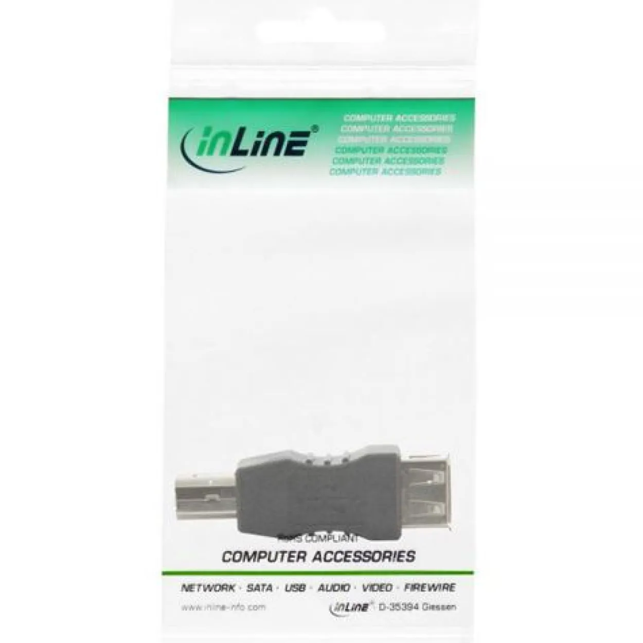 Adapter USB A Buchse / B Stecker