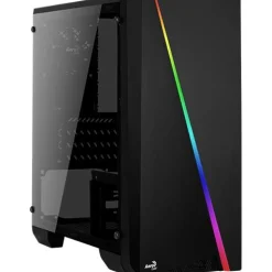 AeroCool Cylon Mini mit Sichtfenster Micro-ATX ohne Netzteil schwarz