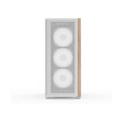 AeroCool D501A Midi Tower ohne Netzteil weiss/holz