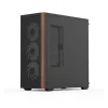 AeroCool D501A Midi Tower ohne Netzteil schwarz/braun