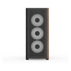 AeroCool D501A Midi Tower ohne Netzteil schwarz/braun