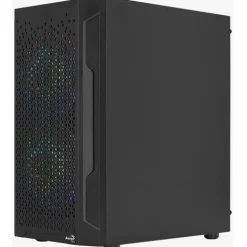 AeroCool Trinity v2 Mini mit Sichtfenster Mini Tower ohne Netzteil schwarz