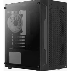 AeroCool Trinity v2 Mini mit Sichtfenster Mini Tower ohne Netzteil schwarz