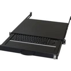 Aixcase 48.3cm Tastaturschublade 1HE DE PS2&USB Trackb. schw
