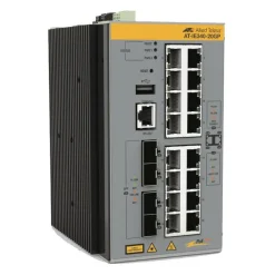 ALLIED TELESIS 16X10/100/1000T 4X100/1000X SFP INDL ETH L3+ SWITCH POE+TAA COM