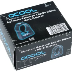 Alphacool AGB Universal Halterung Clip-On 50mm - Schwarz 2 Stück