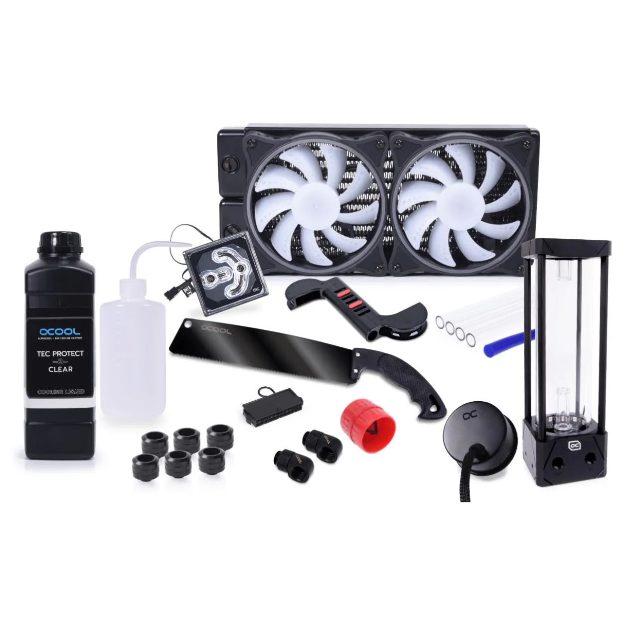 Alphacool Core Hurrican 240mm XT45 HardTube Wasserkühlung Set