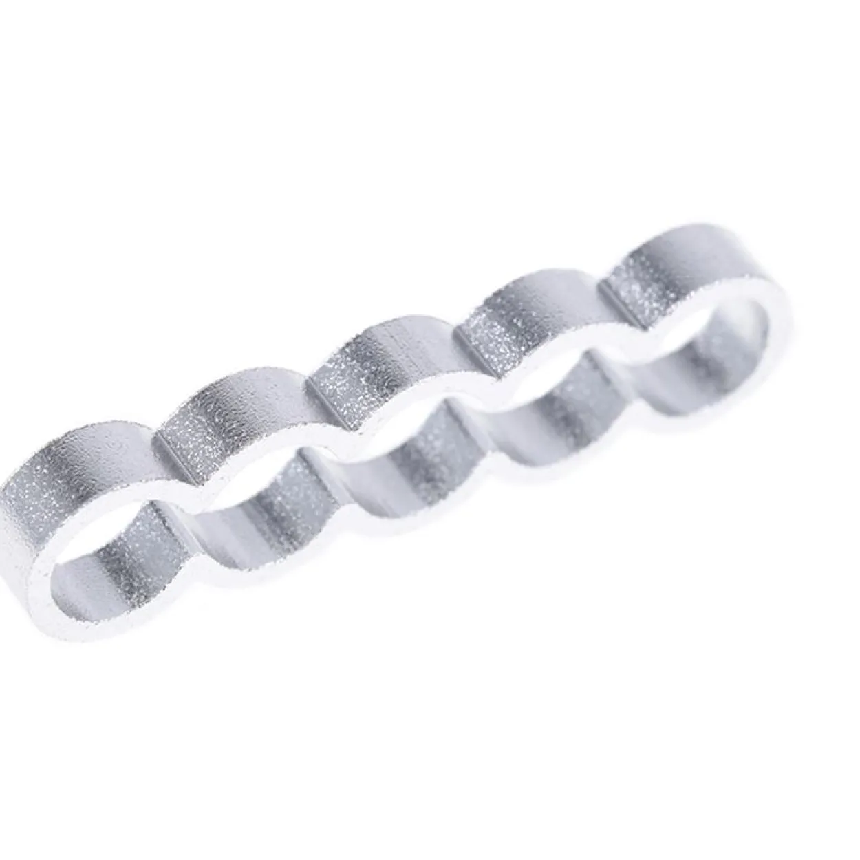 Alphacool Eiskamm Alu X5 Flat - 4mm - 4 Stück silber
