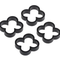Alphacool Eiskamm Alu X4 - 4mm - 4 Stück schwarz
