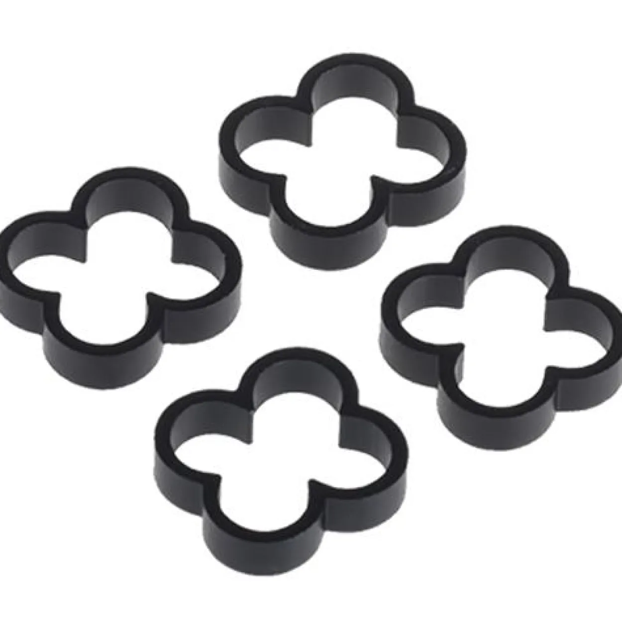 Alphacool Eiskamm Alu X4 - 4mm - 4 Stück schwarz