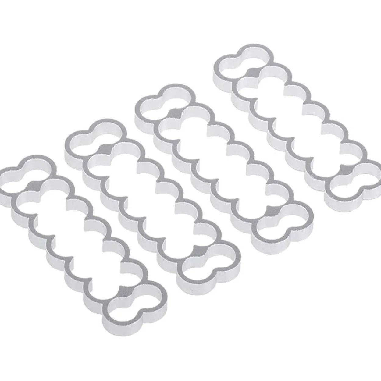 Alphacool Eiskamm Alu X14 - 4mm - 4 Stück silber