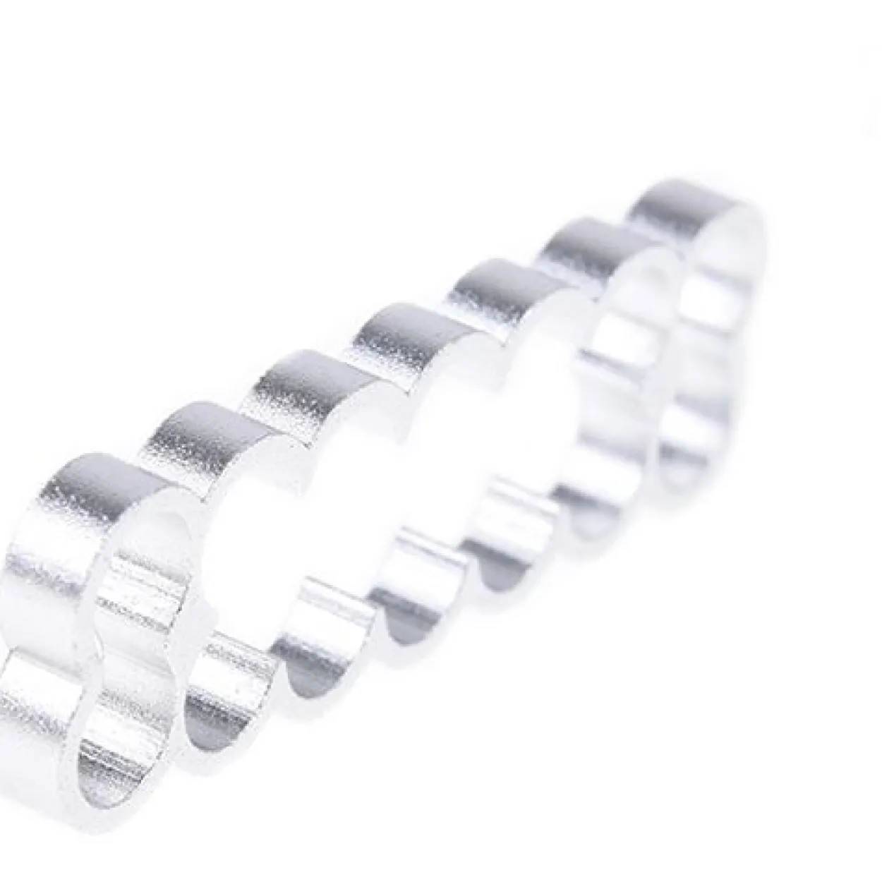 Alphacool Eiskamm Alu X14 - 4mm - 4 Stück silber