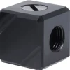 Alphacool Eiszapfen Anschlussterminal 4-Fach G1/4 IG - Black Acetal