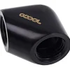 Alphacool Eiszapfen L-Verbinder G1/4 IG auf G1/4 IG - Deep Black