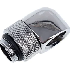 Alphacool Eiszapfen L-Verbinder drehbar G1/4 AG auf G1/4 IG - Chrome