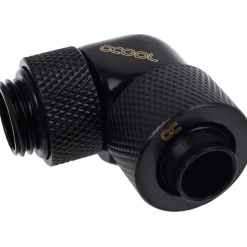 Alphacool Eiszapfen 13/10mm Anschraubtülle 90° drehbar G1/4 - Deep Black