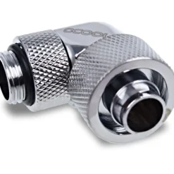 Alphacool Eiszapfen 16/10mm Anschraubtülle 90° drehbar G1/4 - 4pcs Set Chrome