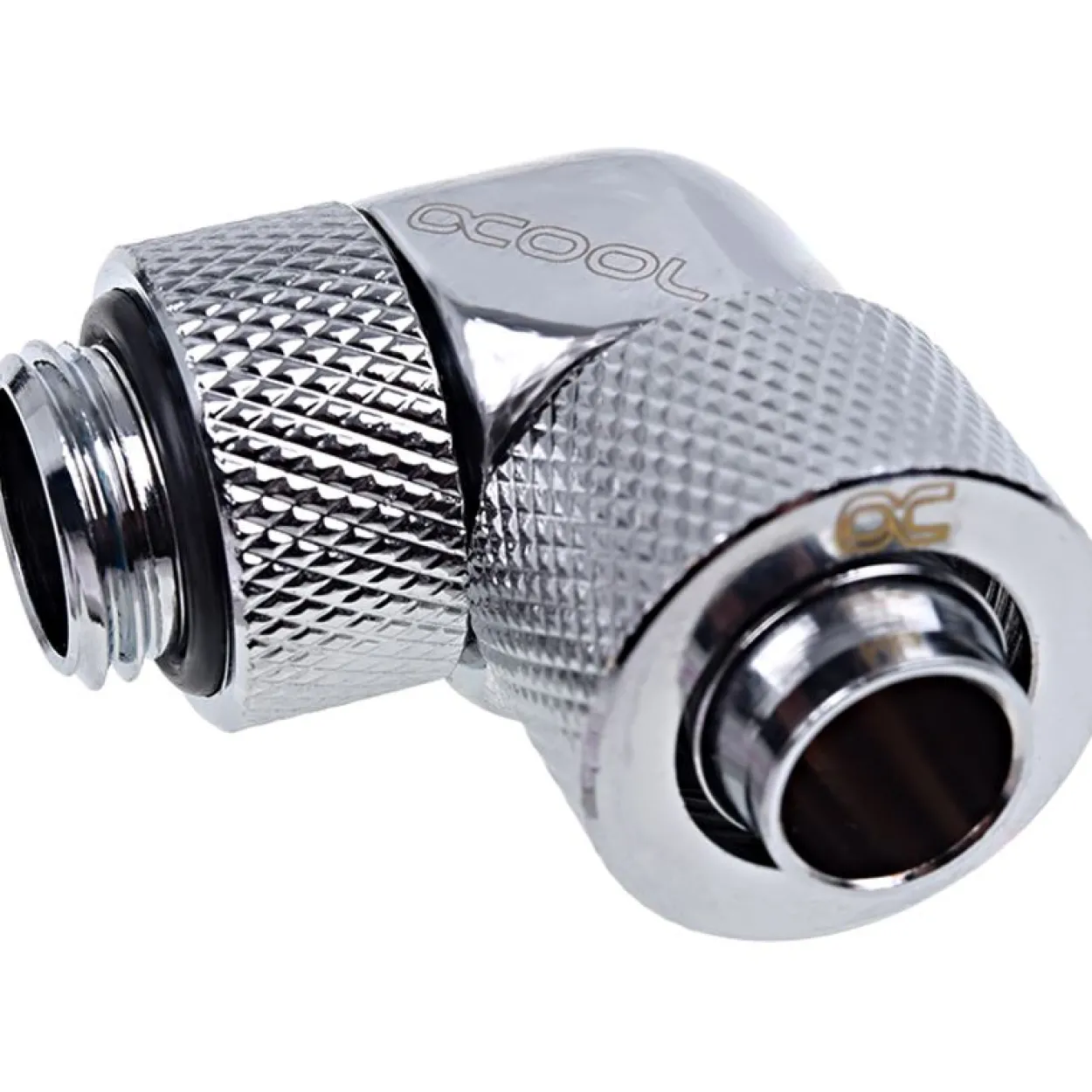 Alphacool Eiszapfen 13/10mm Anschraubtülle 90° drehbar G1/4 - Chrome