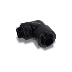 Alphacool Eiszapfen 13/10mm Anschraubtülle 90° drehbar G1/4 - 4pcs Set Deep Black