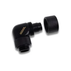 Alphacool Eiszapfen 13/10mm Anschraubtülle 90° drehbar G1/4 - 4pcs Set Deep Black