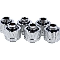 Alphacool Eiszapfen 19/13mm Anschraubtülle G1/4 - Chrome Sixpack