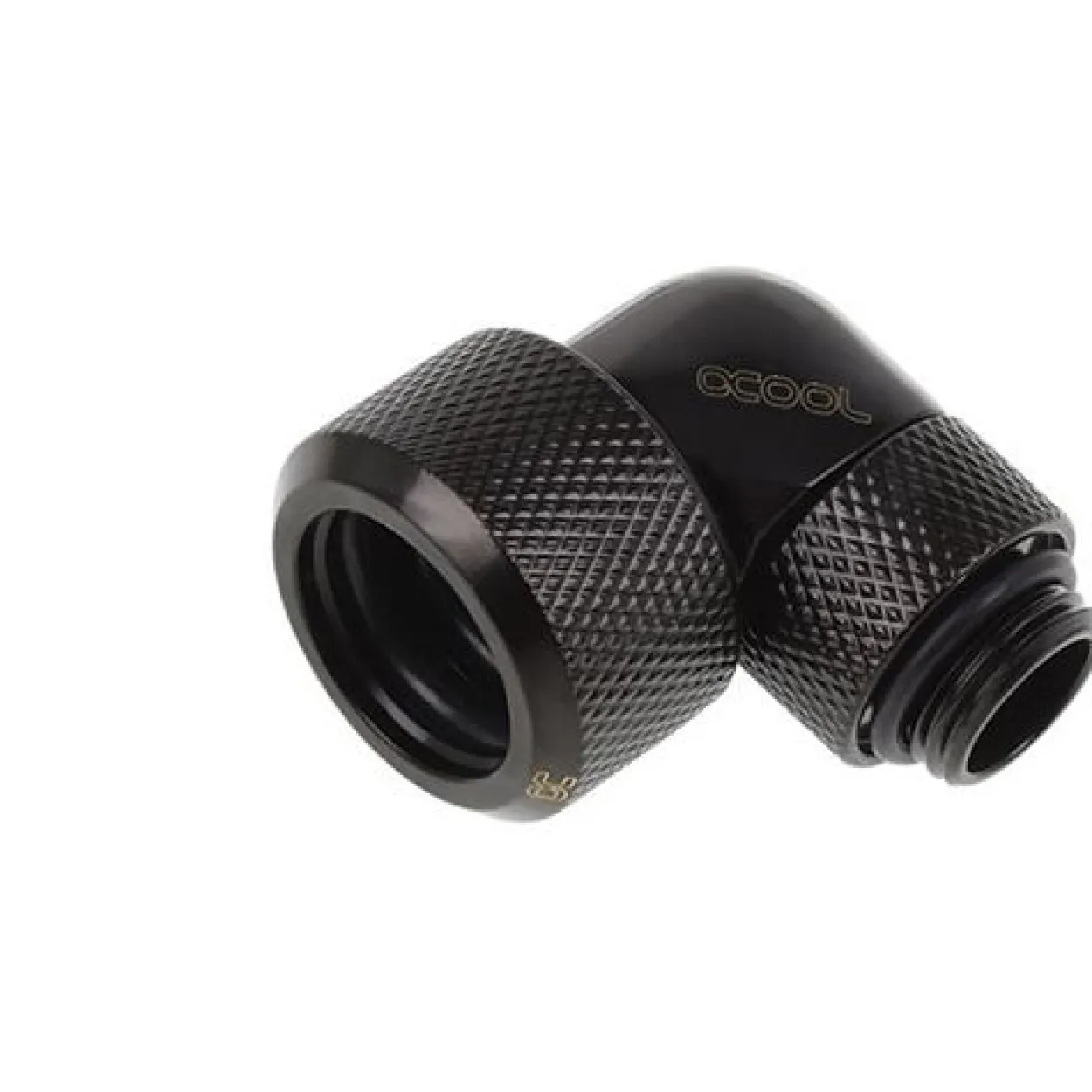 Alphacool Eiszapfen 16mm HardTube Anschraubtülle 90° drehbar G1/4 für Acryl- Messingrohre - Deep Bla