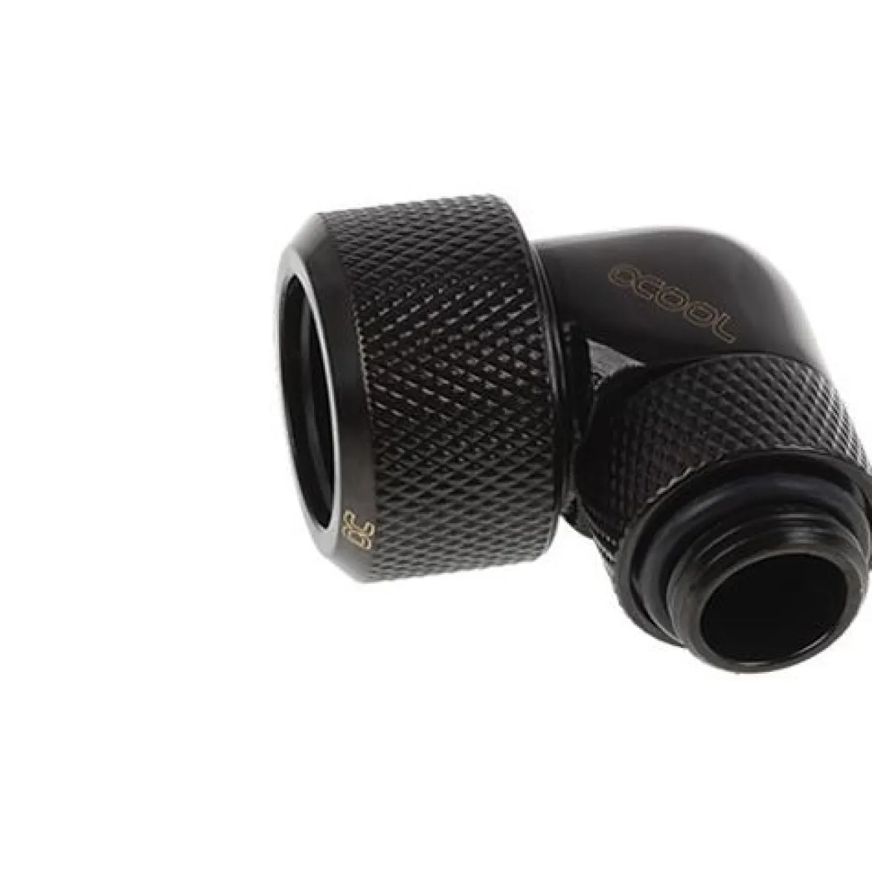Alphacool Eiszapfen 16mm HardTube Anschraubtülle 90° drehbar G1/4 für Acryl- Messingrohre - Deep Bla