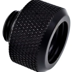 Alphacool Eiszapfen 16mm HardTube Anschraubtülle G1/4 für Acryl- Messingrohre - Deep Black