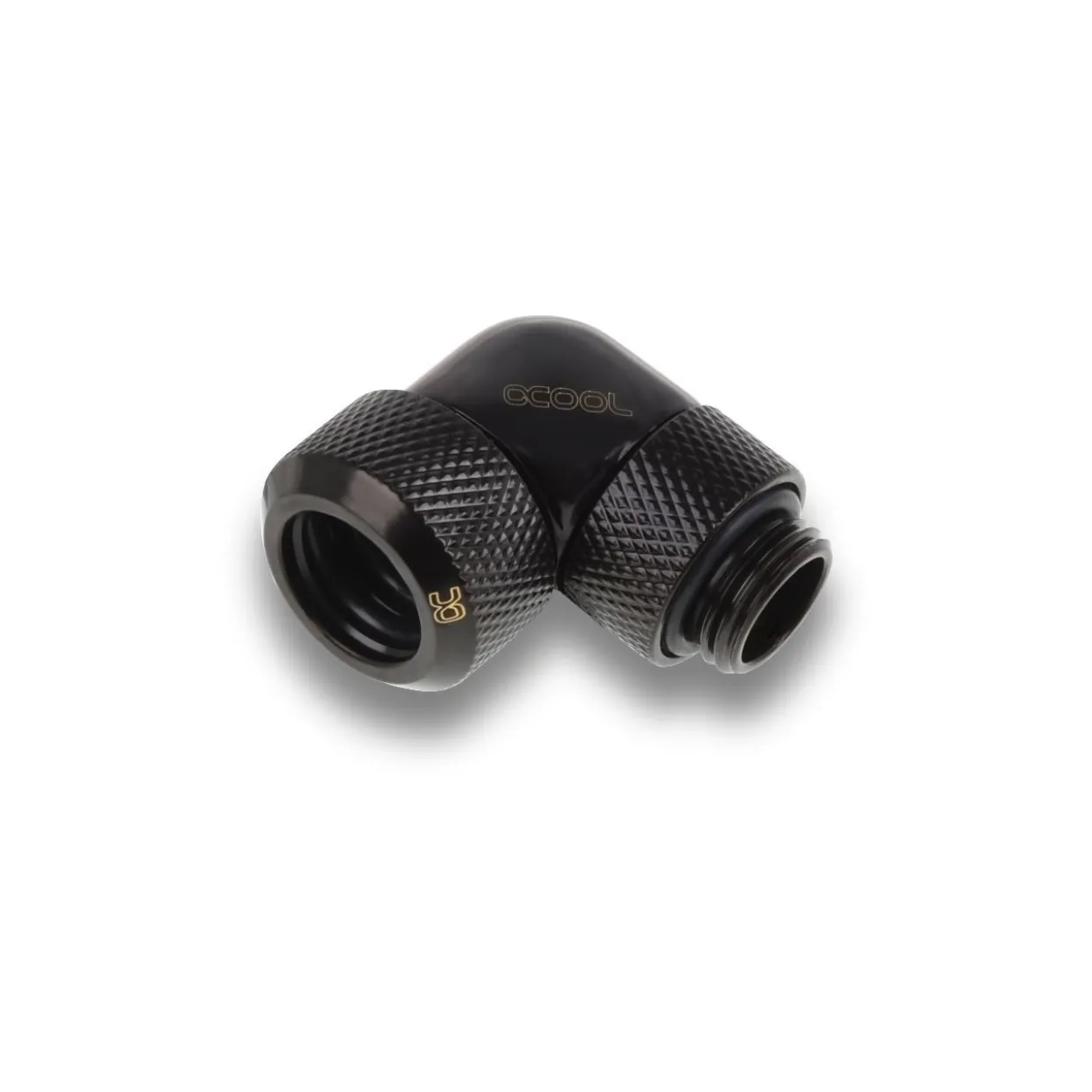 Alphacool Eiszapfen 13mm HardTube Anschraubtülle 90° drehbar G1/4 für Acryl/Messingrohre - 4pcs Set