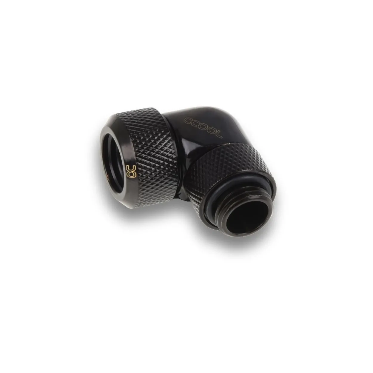 Alphacool Eiszapfen 13mm HardTube Anschraubtülle 90° drehbar G1/4 für Acryl/Messingrohre - 4pcs Set