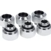 Alphacool Eiszapfen 13mm HardTube Anschraubtülle G1/4 für Acryl- Messingrohre - Chrome Sixpack