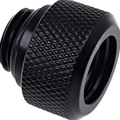 Alphacool Eiszapfen 13mm HardTube Anschraubtülle G1/4 für Acryl- Messingrohre - Deep Black