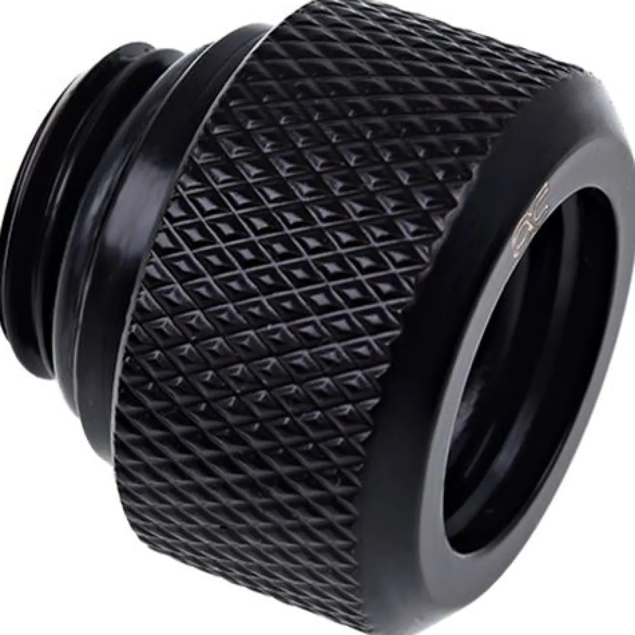 Alphacool Eiszapfen 13mm HardTube Anschraubtülle G1/4 für Acryl- Messingrohre - Deep Black