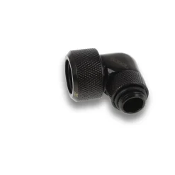 Alphacool Eiszapfen 16mm HardTube Anschraubtülle 90° drehbar G1/4 für Acryl/Messingrohre - 4pcs Set schwarz