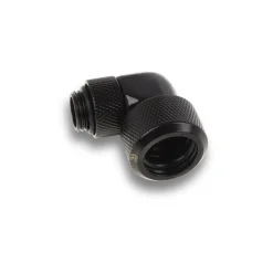 Alphacool Eiszapfen 16mm HardTube Anschraubtülle 90° drehbar G1/4 für Acryl/Messingrohre - 4pcs Set schwarz