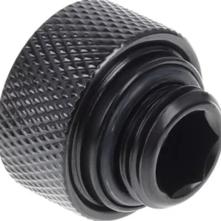 Alphacool Eiszapfen 13mm HardTube Anschraubtülle G1/4 für Acryl- Messingrohre - Deep Black Sixpack