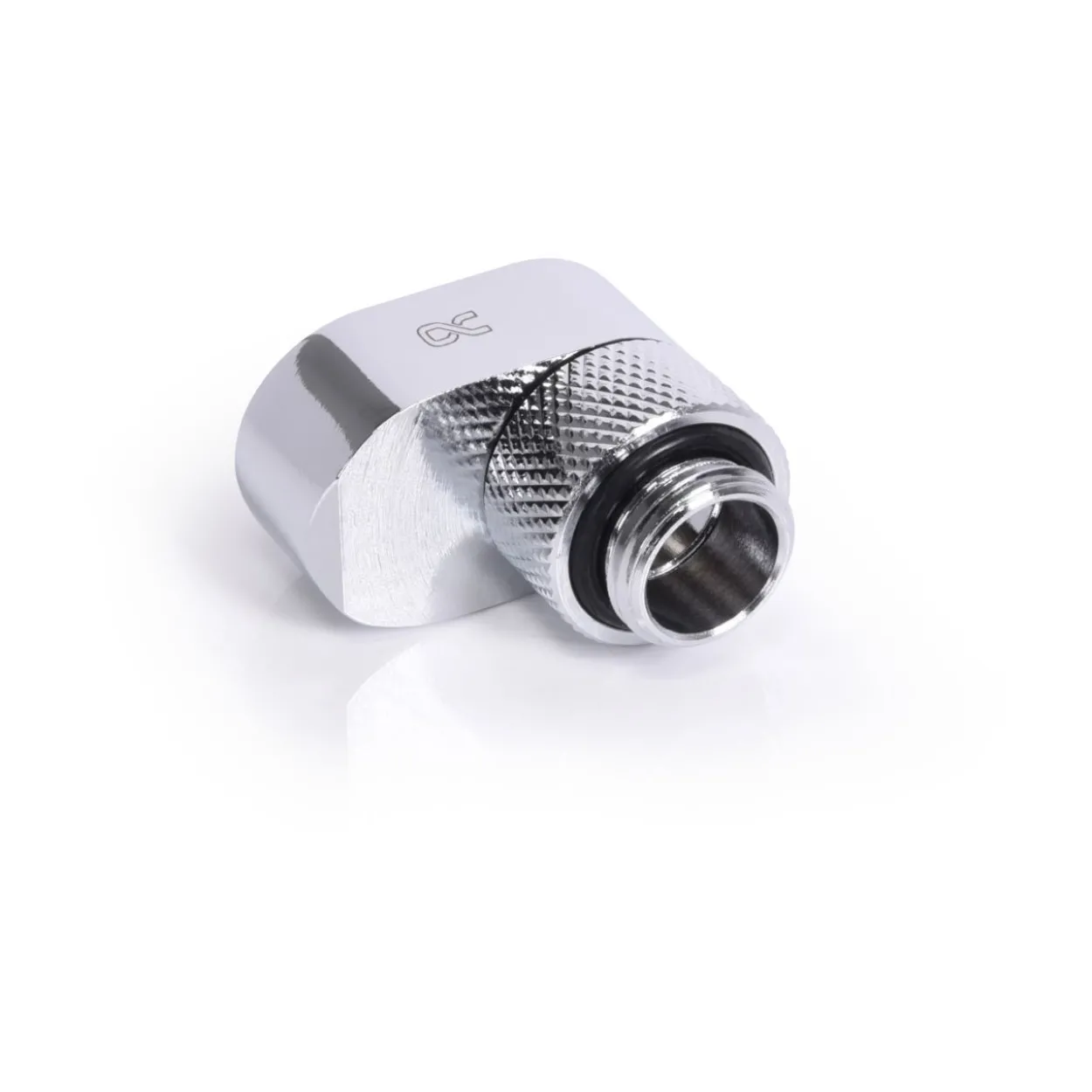 Alphacool Eiszapfen 16mm Versatzstück drehbar G1/4 AG auf G1/4 IG - chrom