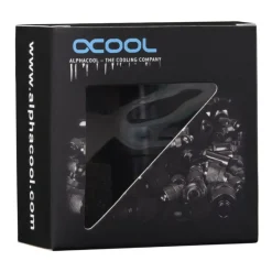 Alphacool Eiszapfen Schnellverschluss Kupplung Schott G1/4 IG, schwarz