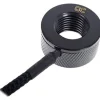 Alphacool Eiszapfen Temperatursensor G1/4 IG/IG mit AG Adapter - Deep Black
