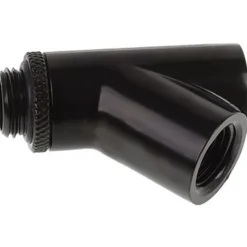 Alphacool Eiszapfen Y-Verbinder 45° - G1/4 drehbar - 2x Innen 1x Außengewinde - Deep Black