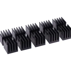 Alphacool GPU RAM Aluminium Heatsinks 15x15mm - black 10 Stk.