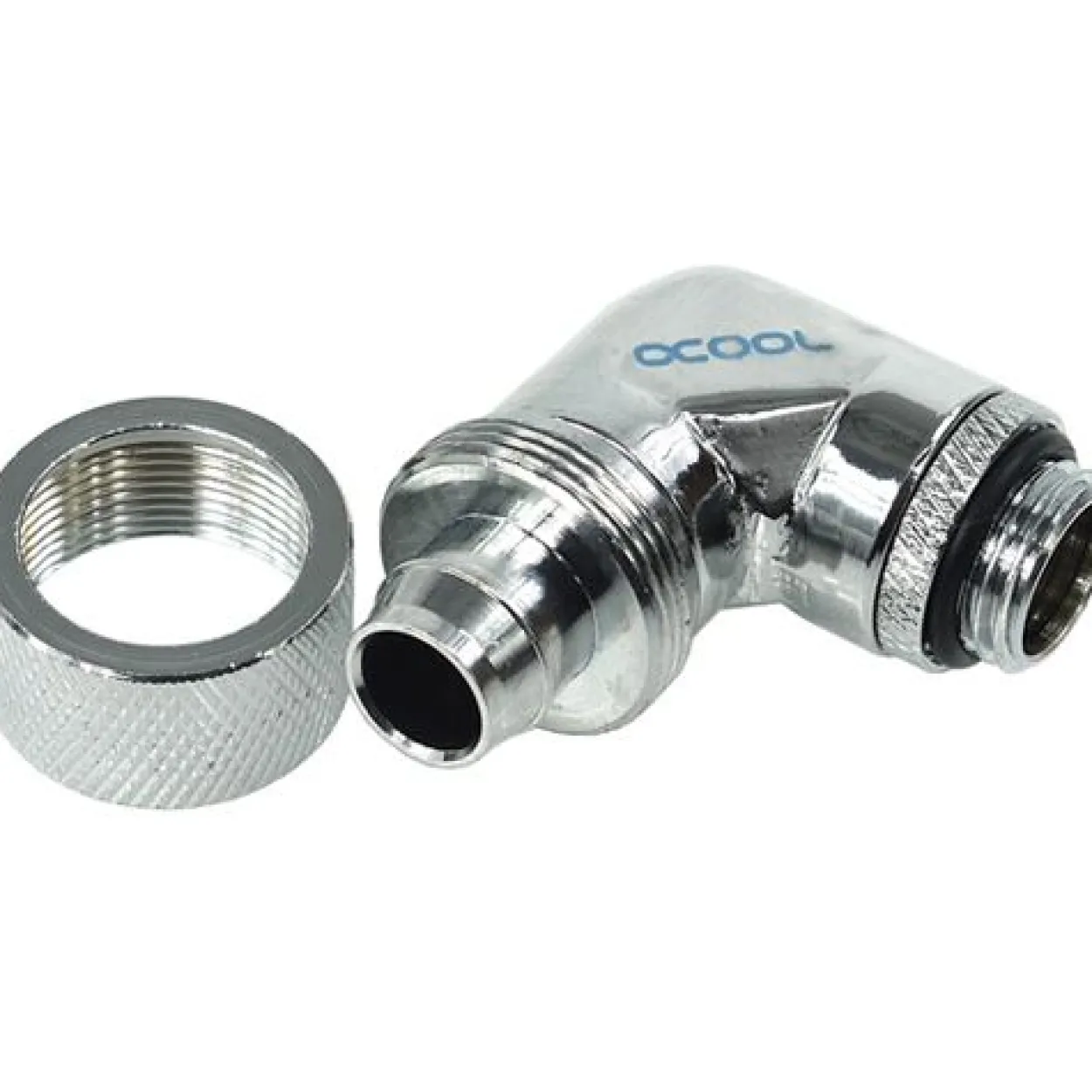 Alphacool HF 16/10 Anschraubtülle 90° drehbar G1/4 - Chrome