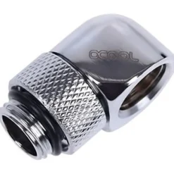 Alphacool HF L-Verbinder G1/4 AG drehbar auf G1/4 IG - Chrome