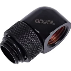 Alphacool HF L-Verbinder G1/4 AG drehbar auf G1/4 IG - Deep Black