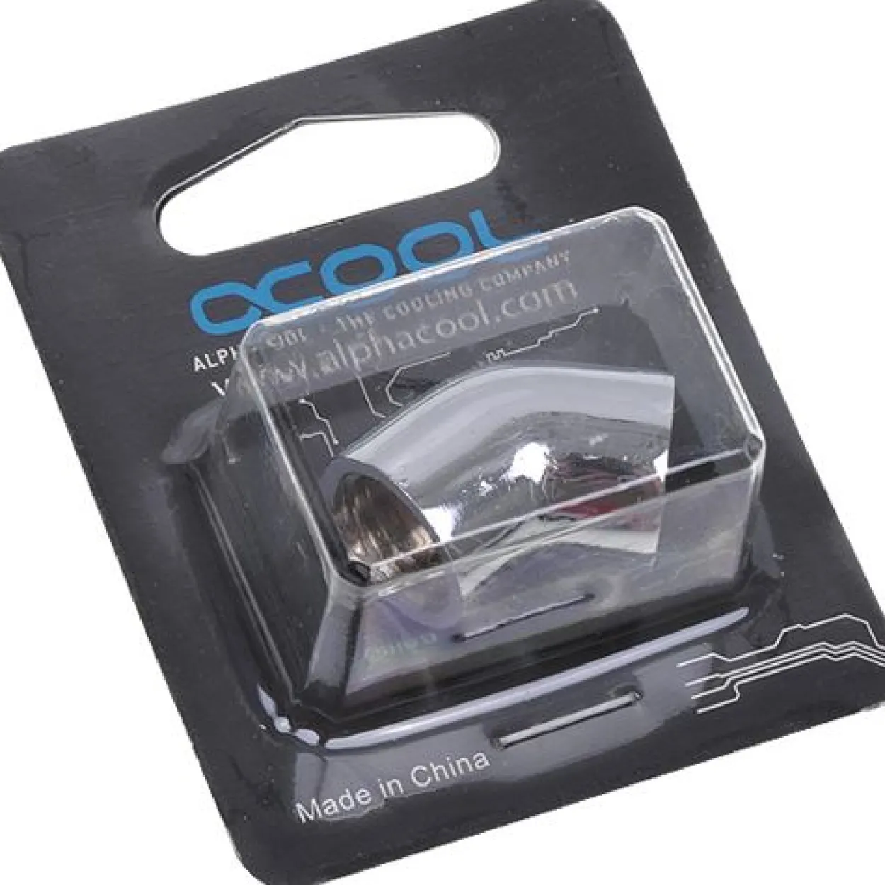 Alphacool HF L-Verbinder 45° G1/4 IG auf G1/4 IG - Chrome
