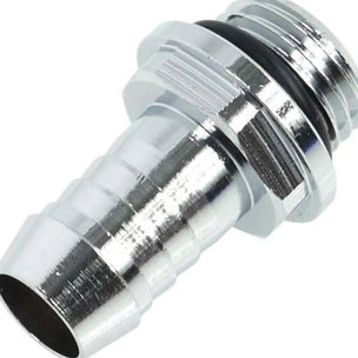 Alphacool HF 10mm (3/8") Schlauchanschluss G1/4 mit O-Ring "FatBoy" - Chrome