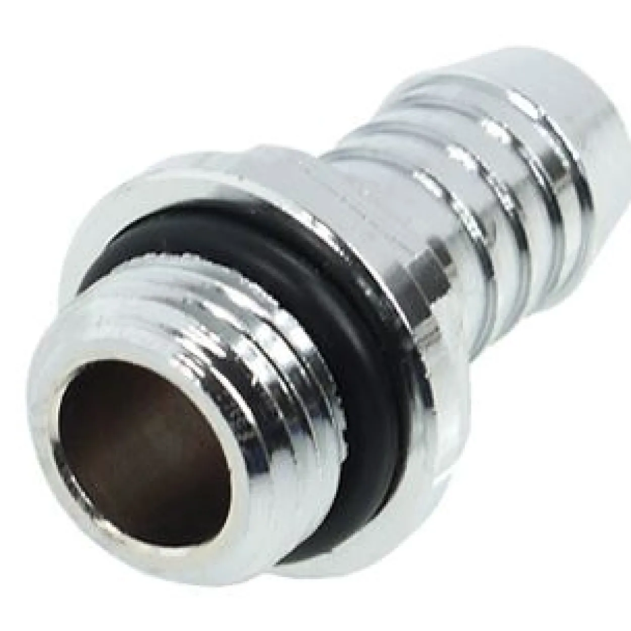 Alphacool HF 10mm (3/8") Schlauchanschluss G1/4 mit O-Ring "FatBoy" - Chrome
