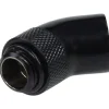 Alphacool HF Winkeladapter 45° - drehbar - G1/4 AG auf G1/4 IG - Deep Black