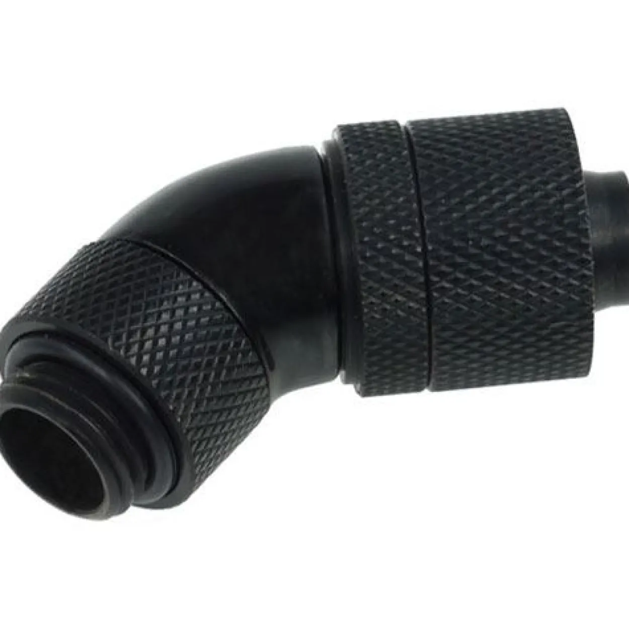 Alphacool HF 13/10 (10x1,5mm) Anschraubtülle 45° drehbar G1/4 - Deep Black
